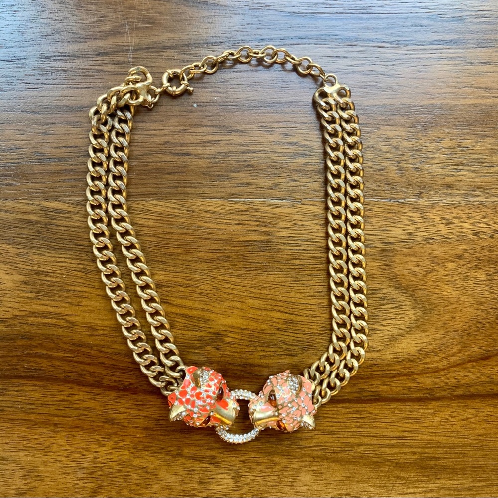 Lulu Frost Embellished Jaguar Statement Necklace